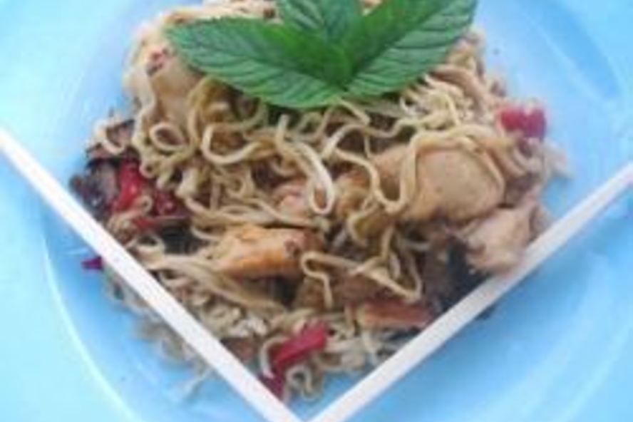 Рецепт китайской лапши с курицея и овощами