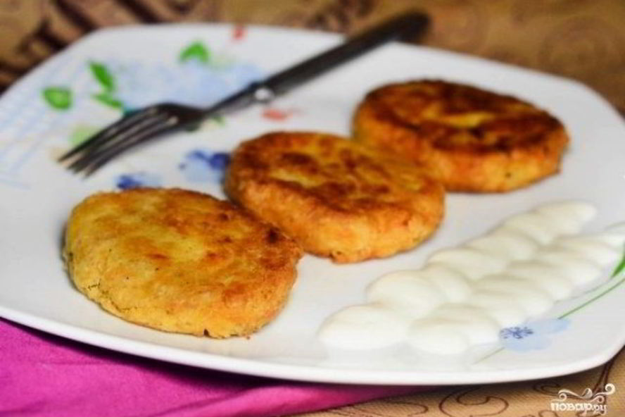Рецепт картофельных котлет с геркулесом