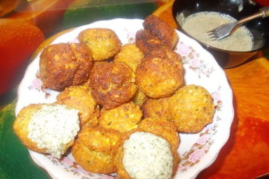 Рецепт котлет из гороха с мятным чатни