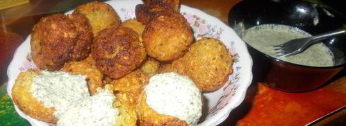 котлеты из гороха с мятным чатни. Шаг 5