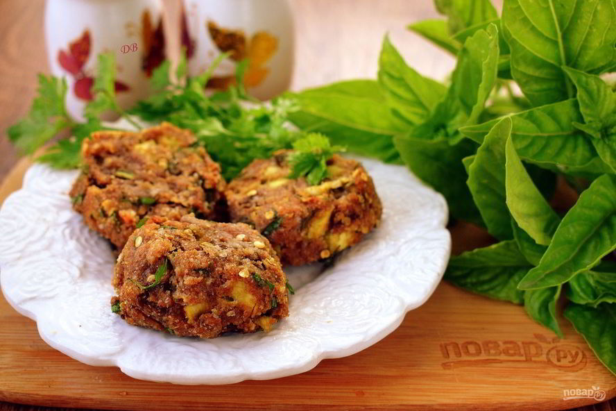 Рецепт котлет из кабачков и баклажанов