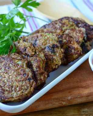 Котлеты из кабачков с грибами