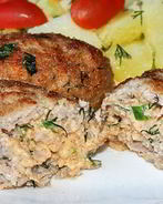 Котлеты с творожным сыром