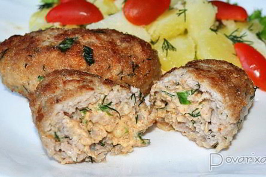 Рецепт котлет с творожным сыром