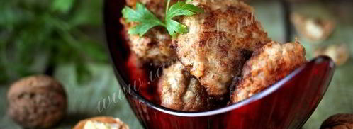 куриные котлеты с грецкими орехами. Шаг 8