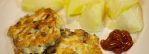 куриные котлеты с грибами. Шаг 12