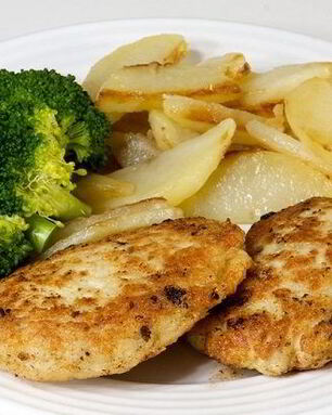 Куриные котлеты с картофелем