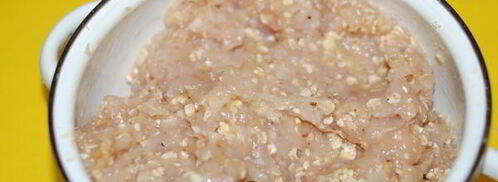 куриные котлеты с овсяными хлопьями. Шаг 4