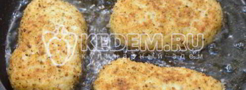 куриные котлеты с сыром. Шаг 6
