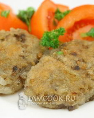 Овсяно-грибные постные котлеты
