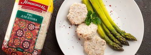 паровые котлетки из индейки с рисом. Шаг 6