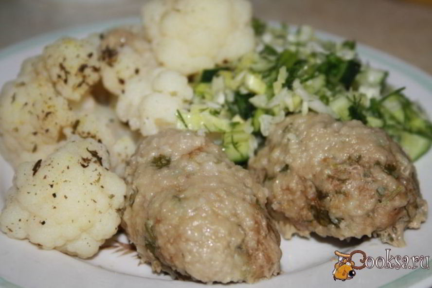 Рецепт паровых котлет с цветной капустой