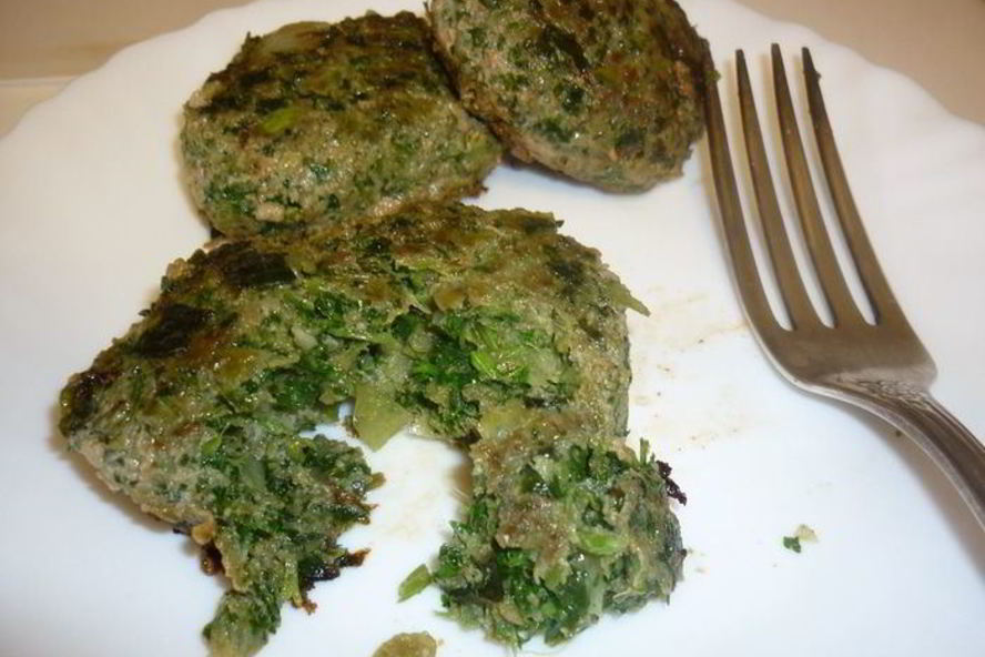 Рецепт зеленых котлет