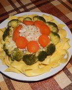 Лапша с овощами