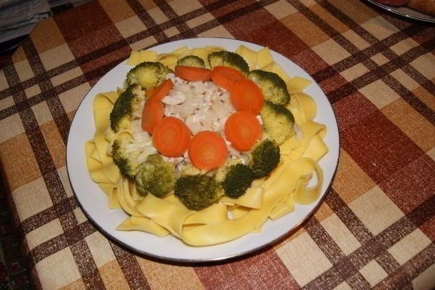 Рецепт лапши с овощами