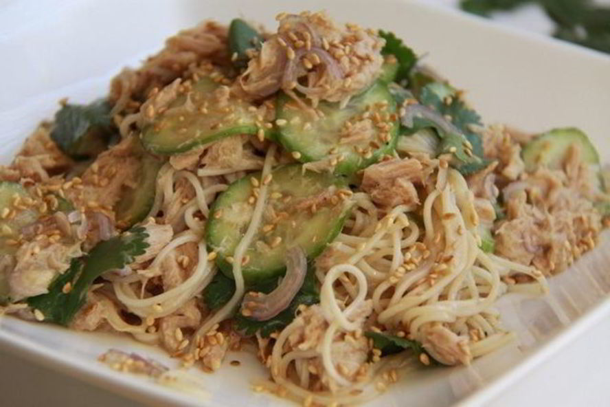 Рецепт лапши somen с тунцом