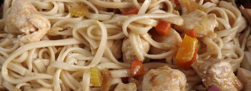 лапша удон с курицей и овощами. Шаг 7