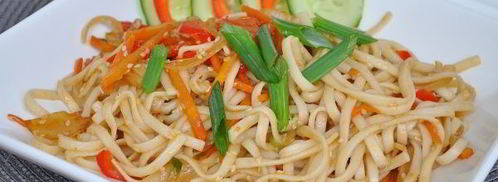 лапша удон с овощами. Шаг 13