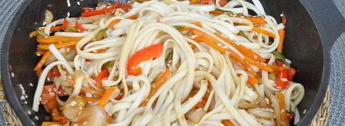 лапша удон с овощами. Шаг 11