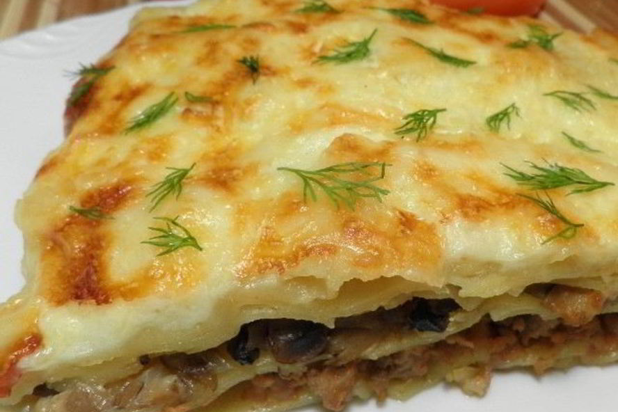 Рецепт лазаний из слоеного теста
