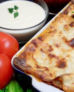Лазанья классическая с соусом бешамель