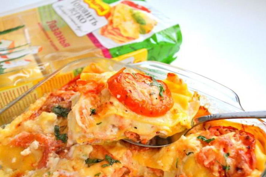 Рецепт лазаний с форелью