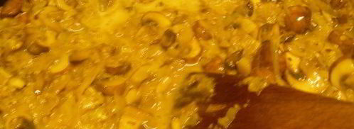 лазанья с грибами, луком-пореем и сыром чеддер. Шаг 9