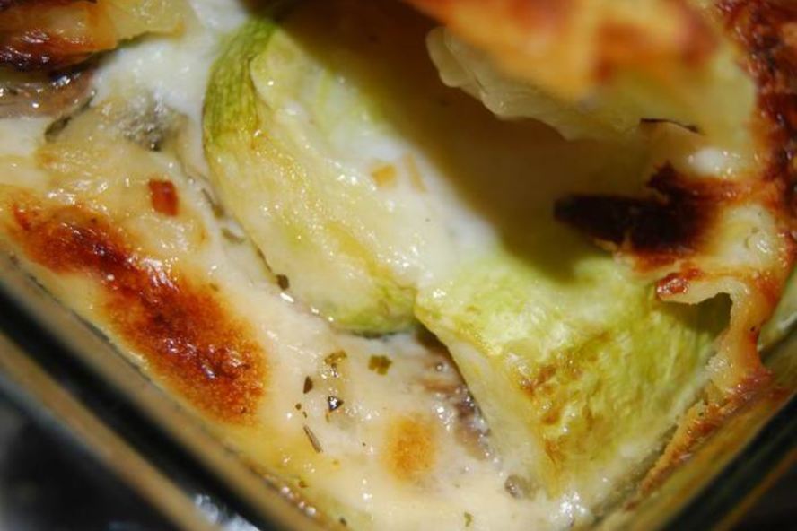 Рецепт лазаний с кабачками и грибами