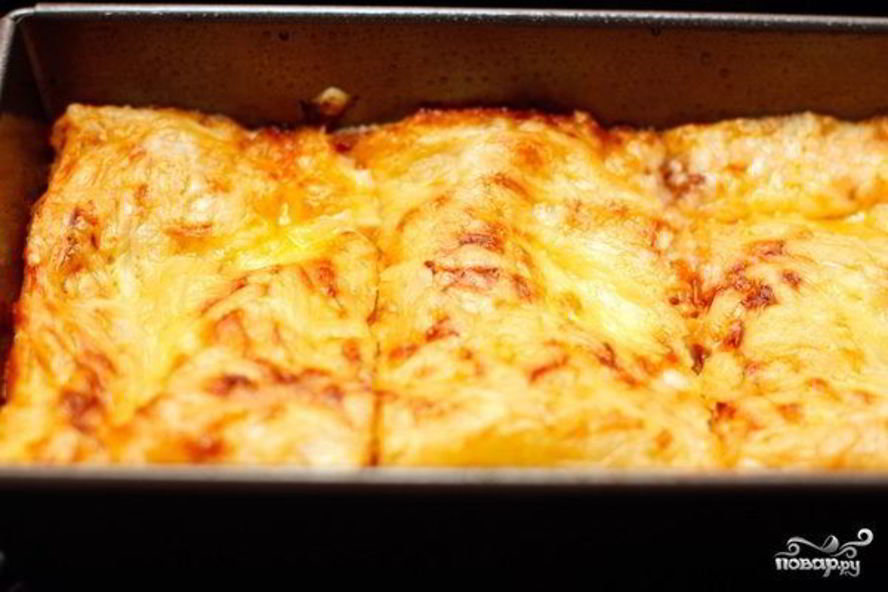 Рецепт лазаний с куриным фаршем