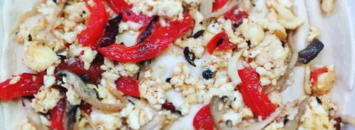 лазанья с вешенками и адыгейским сыром под соусом бешамель. Шаг 9