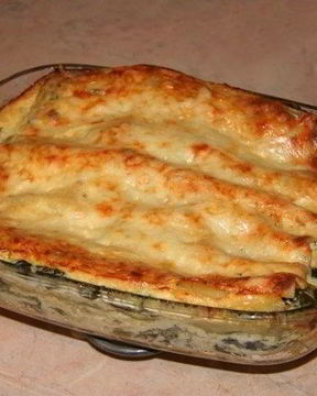 Лазанья со щавелем