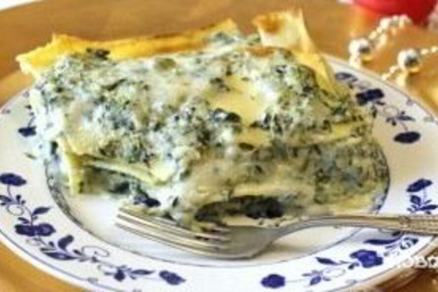 Рецепт лазаний со шпинатом и сыром