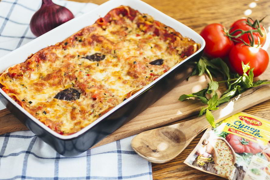 Рецепт овощной лазанья