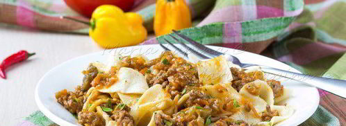 домашняя паста паппарделле с соусом из мяса и баклажанов. Шаг 15