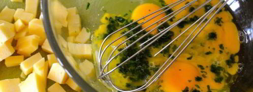 фриттата из спагетти. Шаг 3