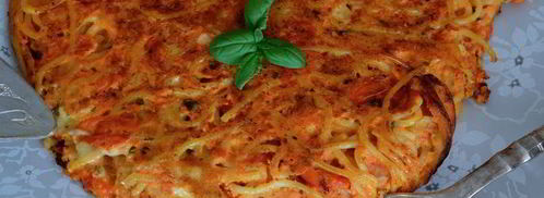 фриттата из спагетти. Шаг 4