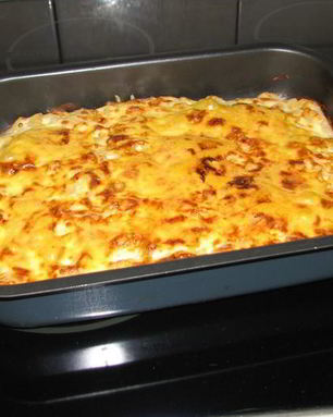 Гратен из макарон