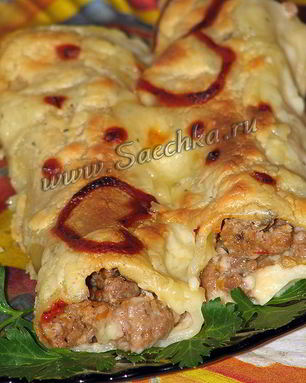 Каннеллони с фаршем ко дню святого Валентина