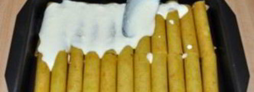 каннеллони с фаршем под соусом бешамель. Шаг 7