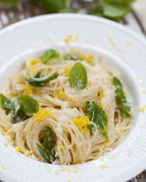 Лимонные спагетти