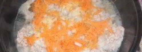 макароны большие ракушки с фаршем. Шаг 3