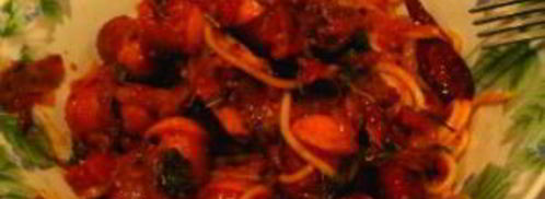 макароны с сардельками в томатном соусе. Шаг 4