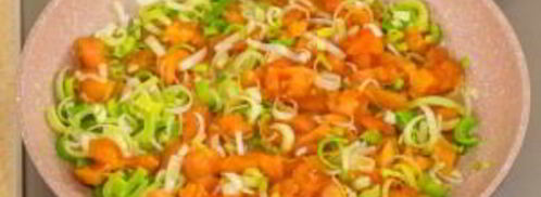 макароны с семгой и помидорами. Шаг 6