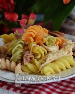 Макароны с тушенкой в мультиварке
