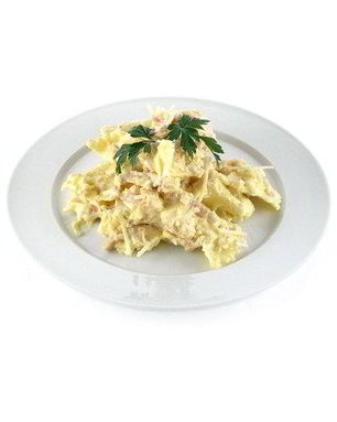 Паста фарфалле с горчичным соусом