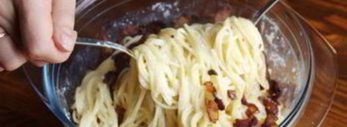 паста карбонара. Шаг 5