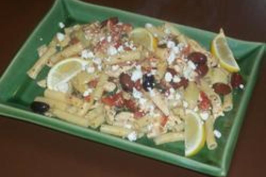 Рецепт пасты пенне по-гречески