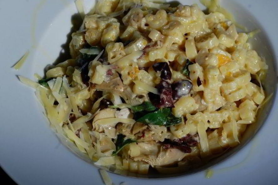 Рецепт пасты с артишоками, оливками и лимонным соусом