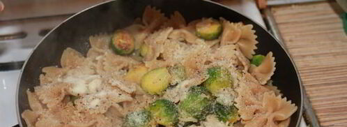 паста с брюссельской капустой и кедровыми орехами. Шаг 7