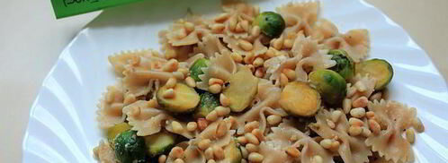 паста с брюссельской капустой и кедровыми орехами. Шаг 8